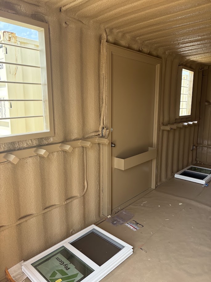Interior build-out built by Cactus Containers