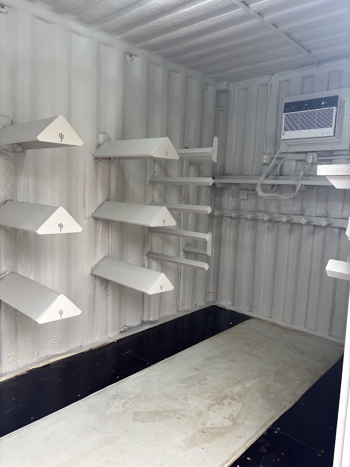 Interior build-out built by Cactus Containers